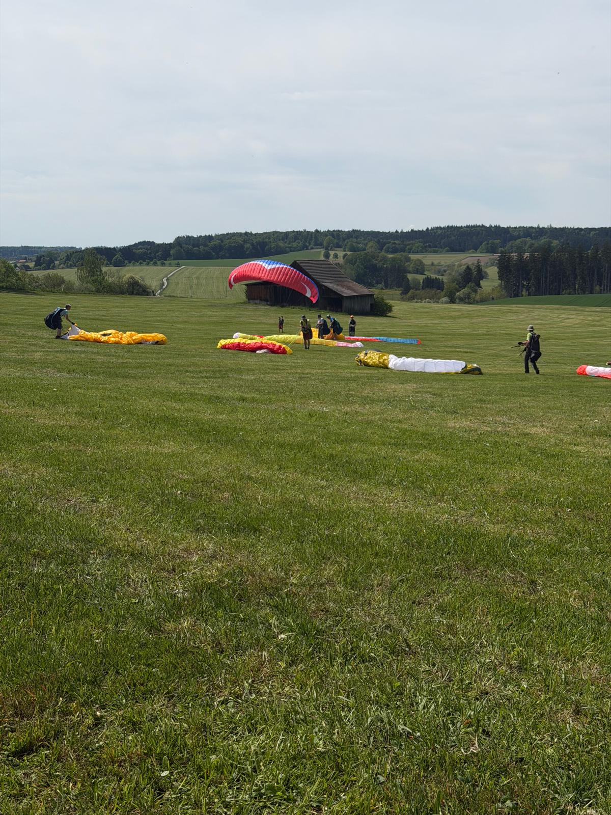 Pilot beim Groundhandling