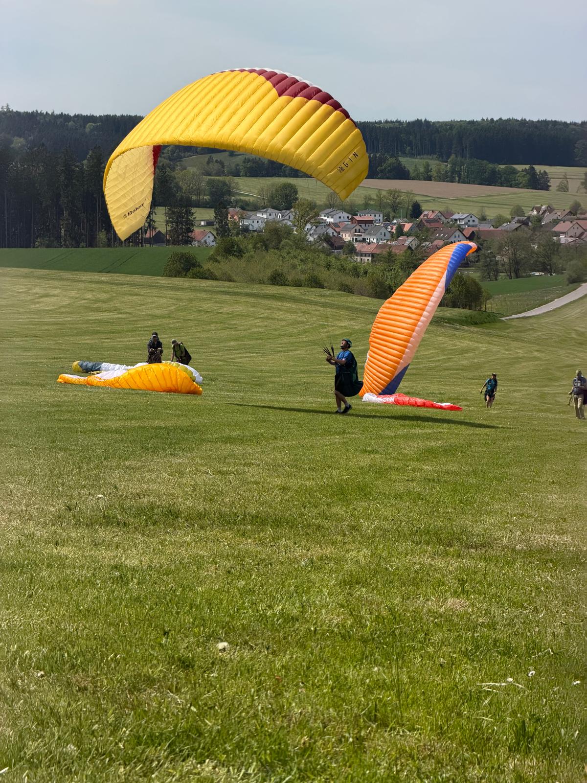 Groundhandling mit Gleitschirm