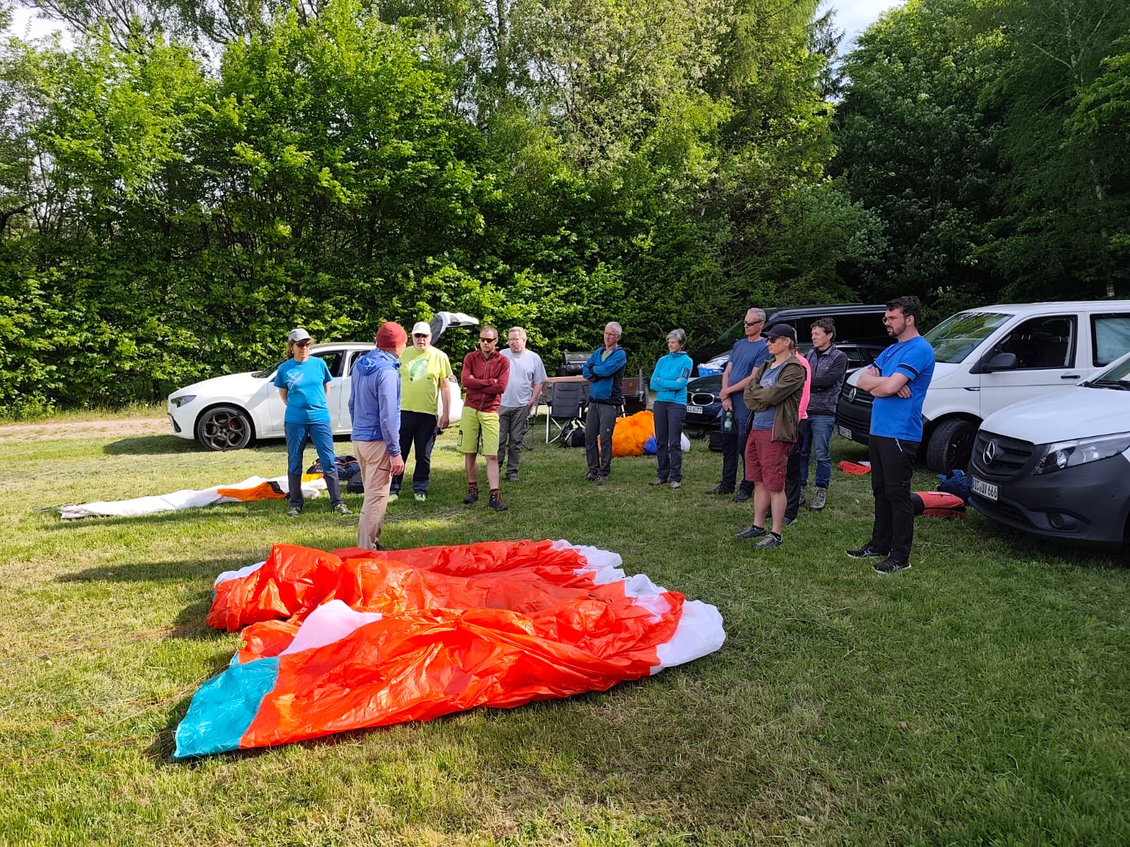Gleitschirmtraining in Walkertshofen
