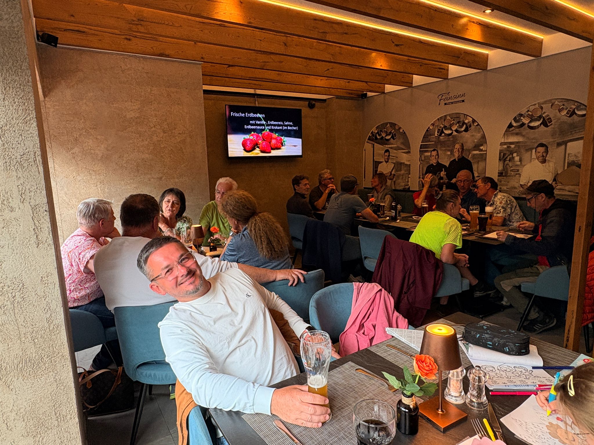 Abendessen im Feinsinn beim Vereinsausflug Westendorf