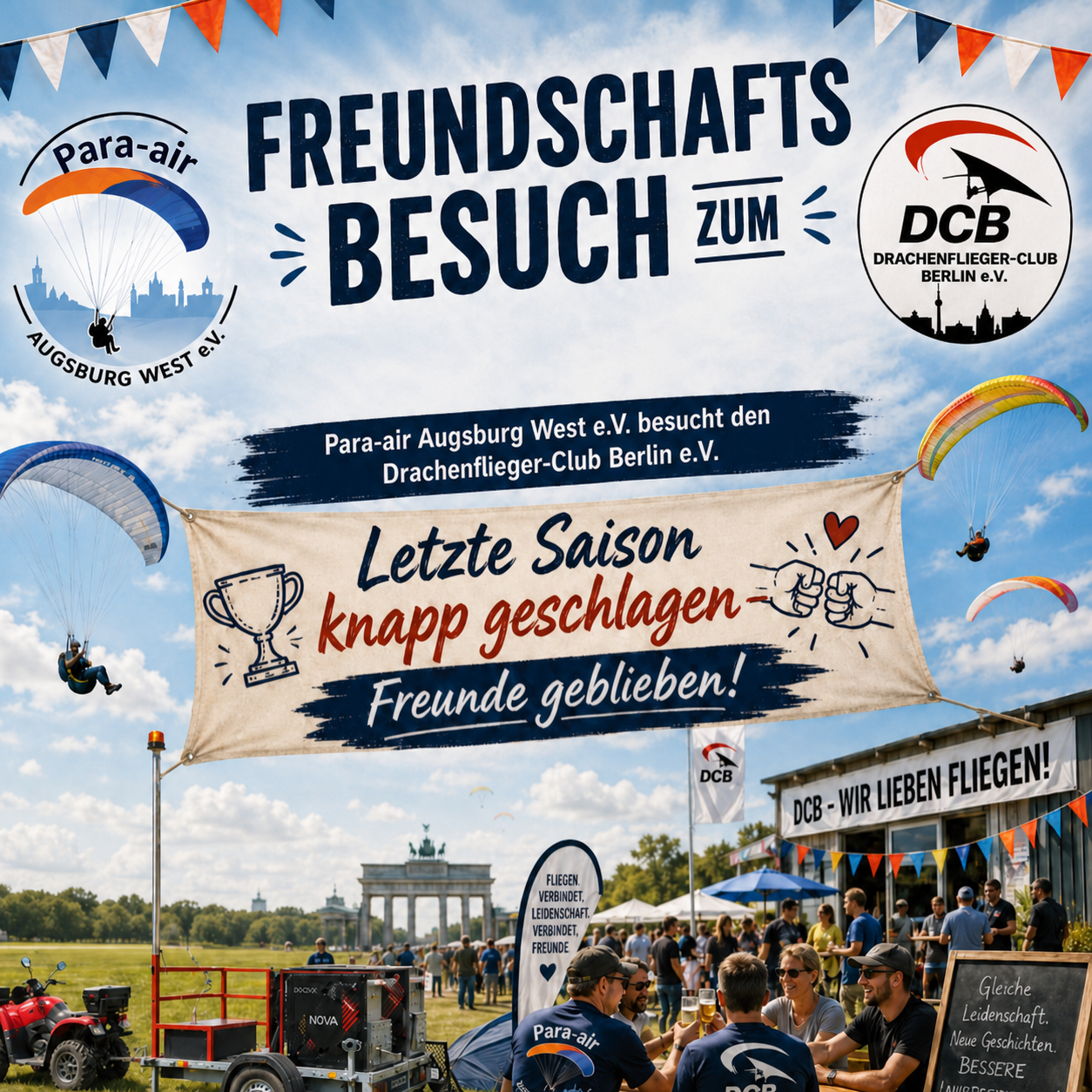 Freundschaftsbesuch beim Drachenflieger-Club Berlin in Altes Lager